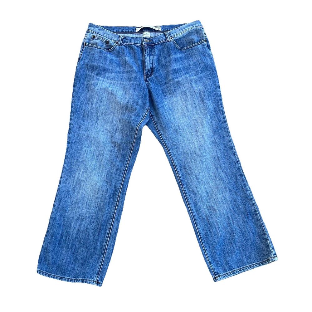 Venezia Jeans Plus Size 20 Average Blue Denim Bootcut Highrise